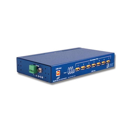Advantech Usb 2.0 Hub, Isolated, 7 Port, Industrial BB-UHR307